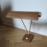 Lampe Jumo art déco, streamline, modèle bois et or