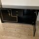 1970s black lacquer sideboard