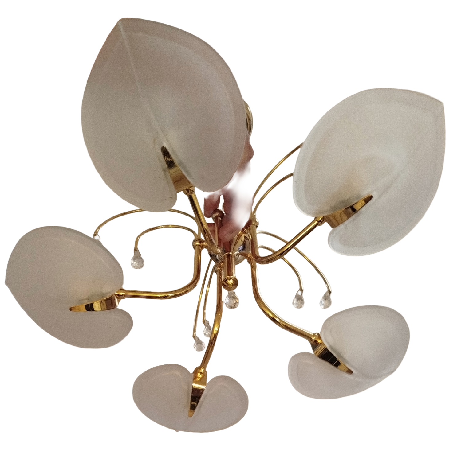 Golden leaf lustre Italy Hollywood Regency / Mid-Century