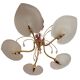 Golden leaf lustre Italy Hollywood Regency / Mid-Century