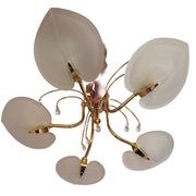 Golden leaf lustre Italy Hollywood Regency / Mid-Century