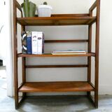 Wooden folding bookseller shelf