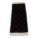 Vintage ancestral black Berber rug in wool
