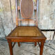 Set of 4 Antique Louis XVI Style Chairs Wood + Caning 19th Century Vintage