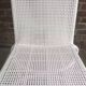 White woven resin garden chair