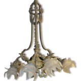 Lustre en bronze style louis XVI