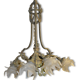 Lustre en bronze style louis XVI