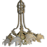 Lustre en bronze style louis XVI