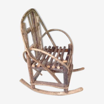 Rocking chair brutaliste