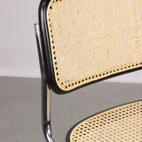 Vintage black B32 Cesca chair by Marcel Breuer, 80s