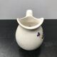 Former pitcher Vallauris ceramics white drawing vintage flowers