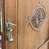 English art nouveau buffet in mahogany early twentieth century
