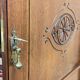 English art nouveau buffet in mahogany early twentieth century