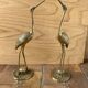 Pair of brass birds