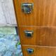 Commode scandinave Mid-Century Modern en bois 1950 3 tiroirs