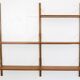 Danish wall shelving system in teak from the 1960s.