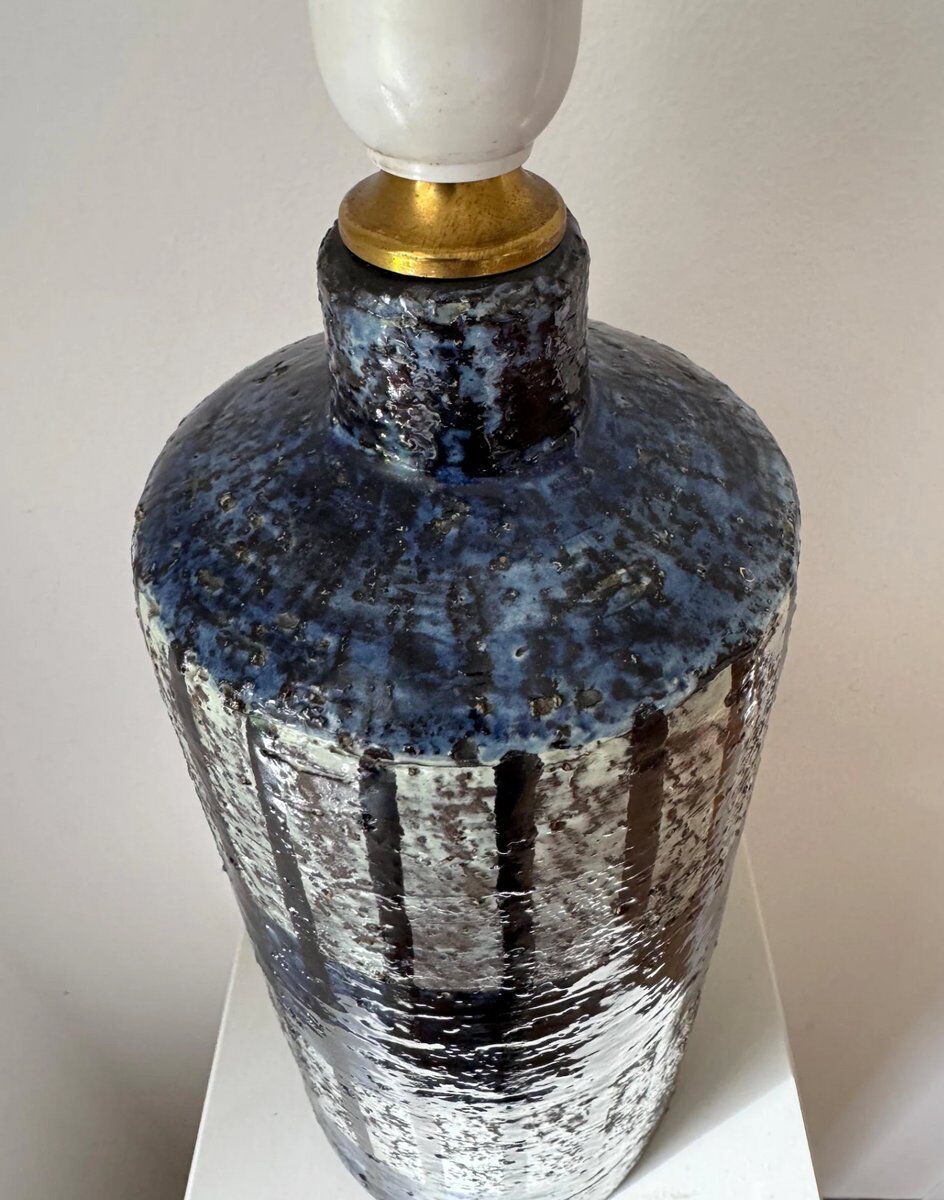 Ceramic table lamp by Ingrid Atterberg for Upsala Ekeby, Sweden, 1960s