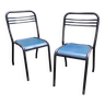 Pair of Jean Pauchard Tolix chairs 1960