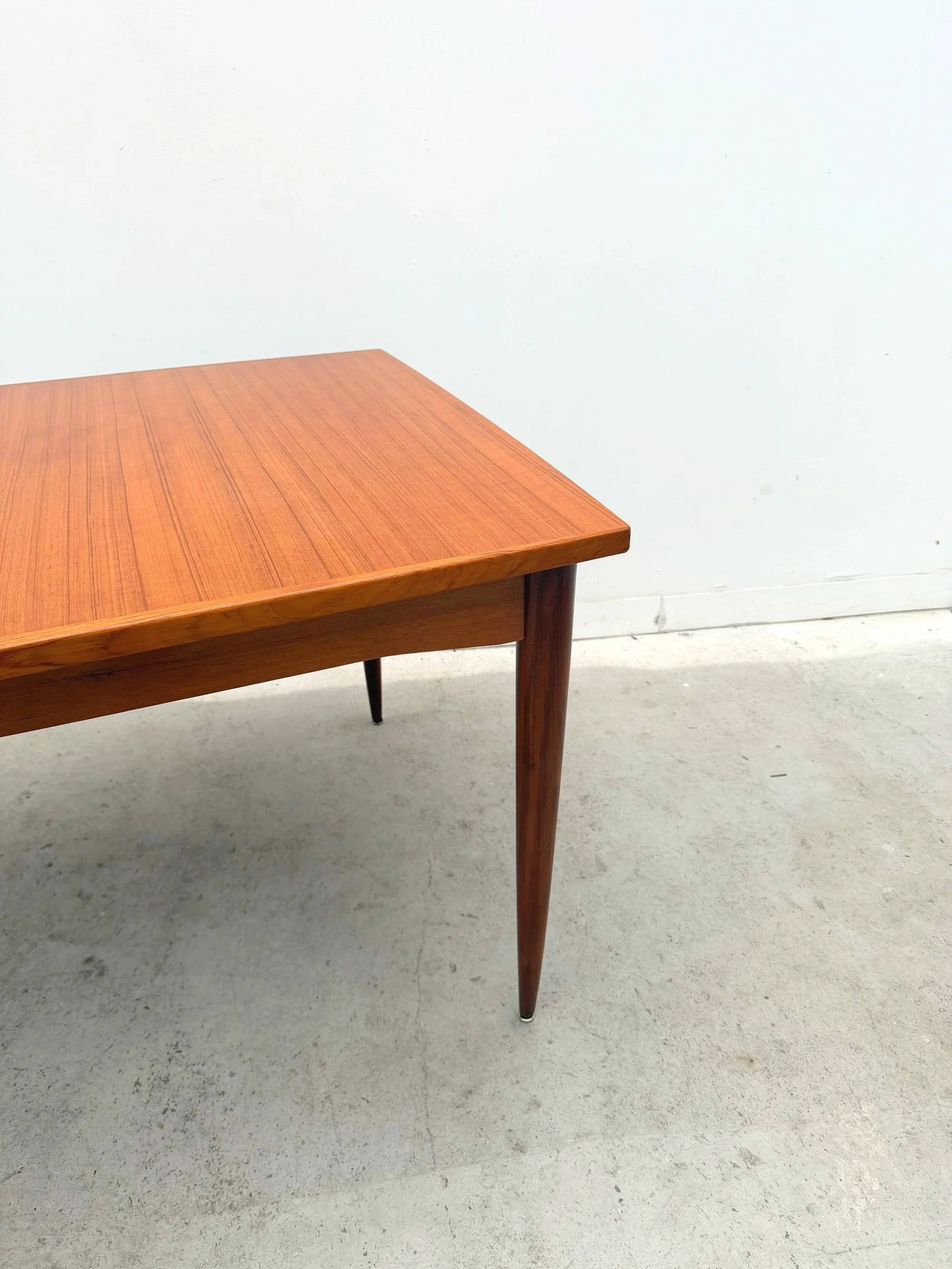 Scandinavian teak dining table, 1960
