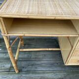 4iroirs rotin desk