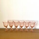 Rosaline white wine glasses - Luminarc - Arcoroc - vintage
