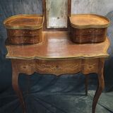 Nineteenth century dressing table in veneer wood