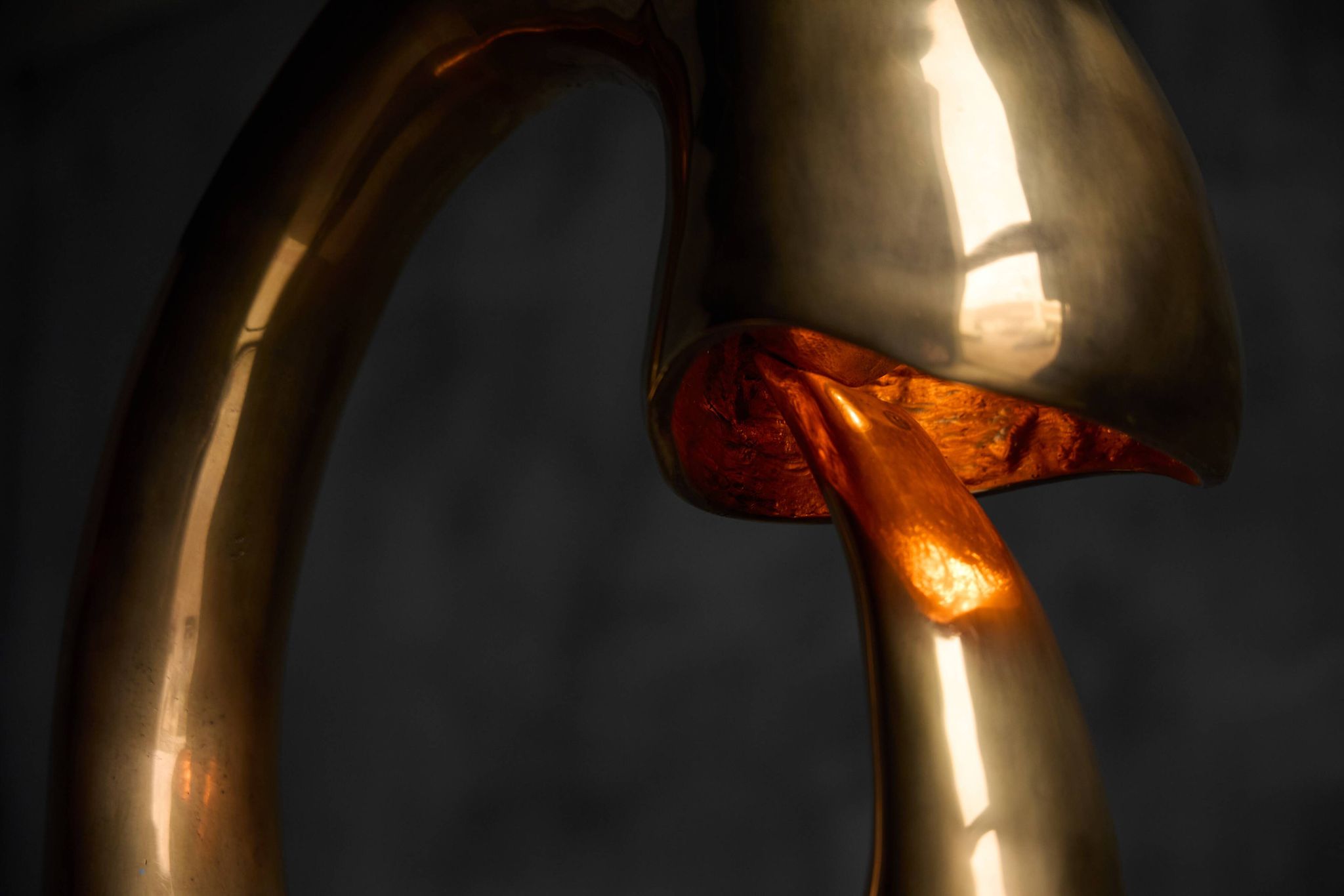 Sculpture lumineuse en bronze « Pêcheur » de Carlo Lorenzetti, Pays-Bas, 2019
