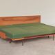 Green folding bench sofa by UP Zavody 1970