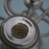 Pair of English silver-plated candlesticks