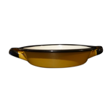 Yellow enamelled plate pan