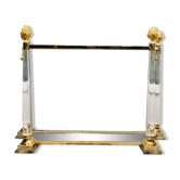 Console en plexiglas et métal doré