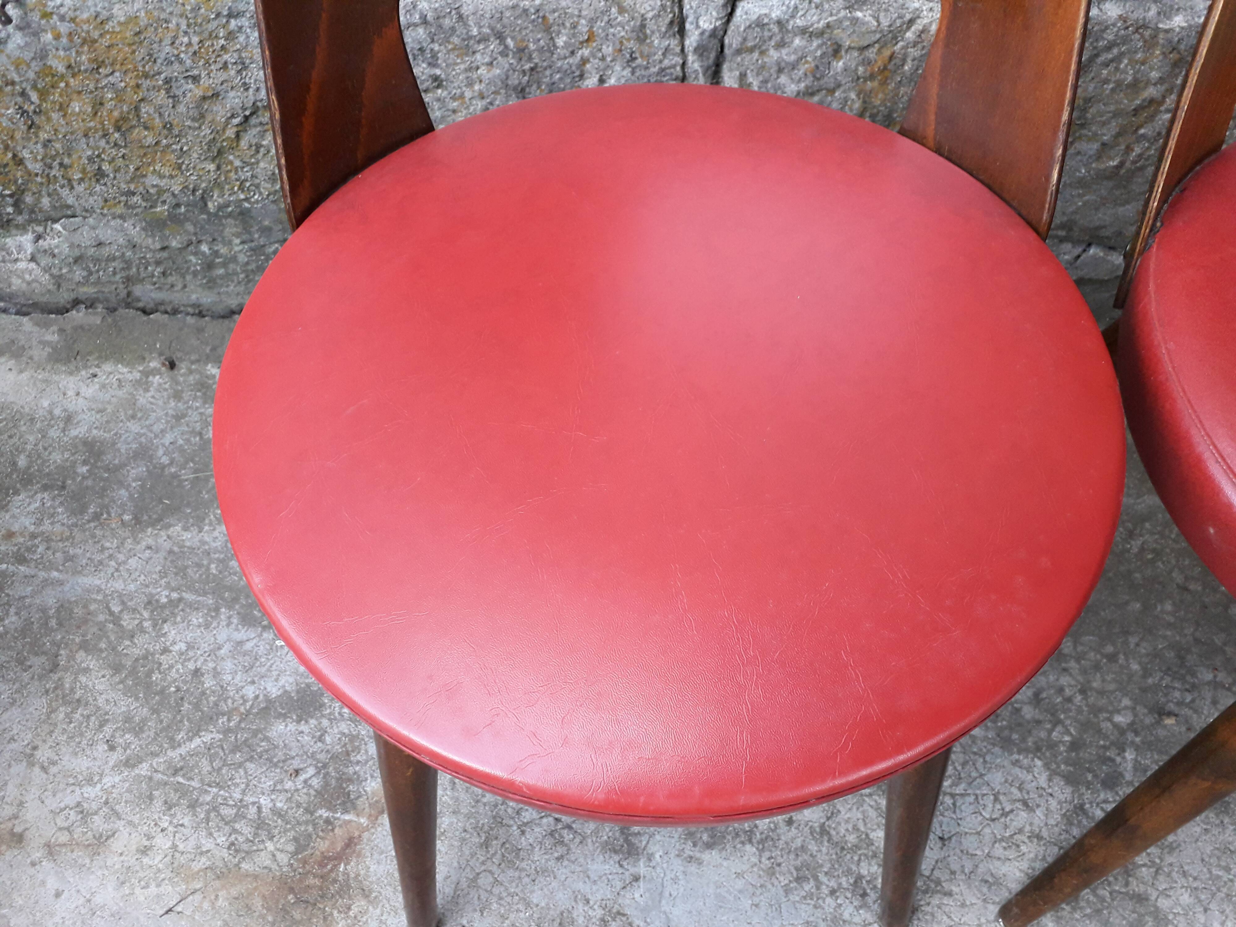 Lot de 6 chaises bistrot Baumann Mondor