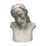 statue bust bearded man in plaster