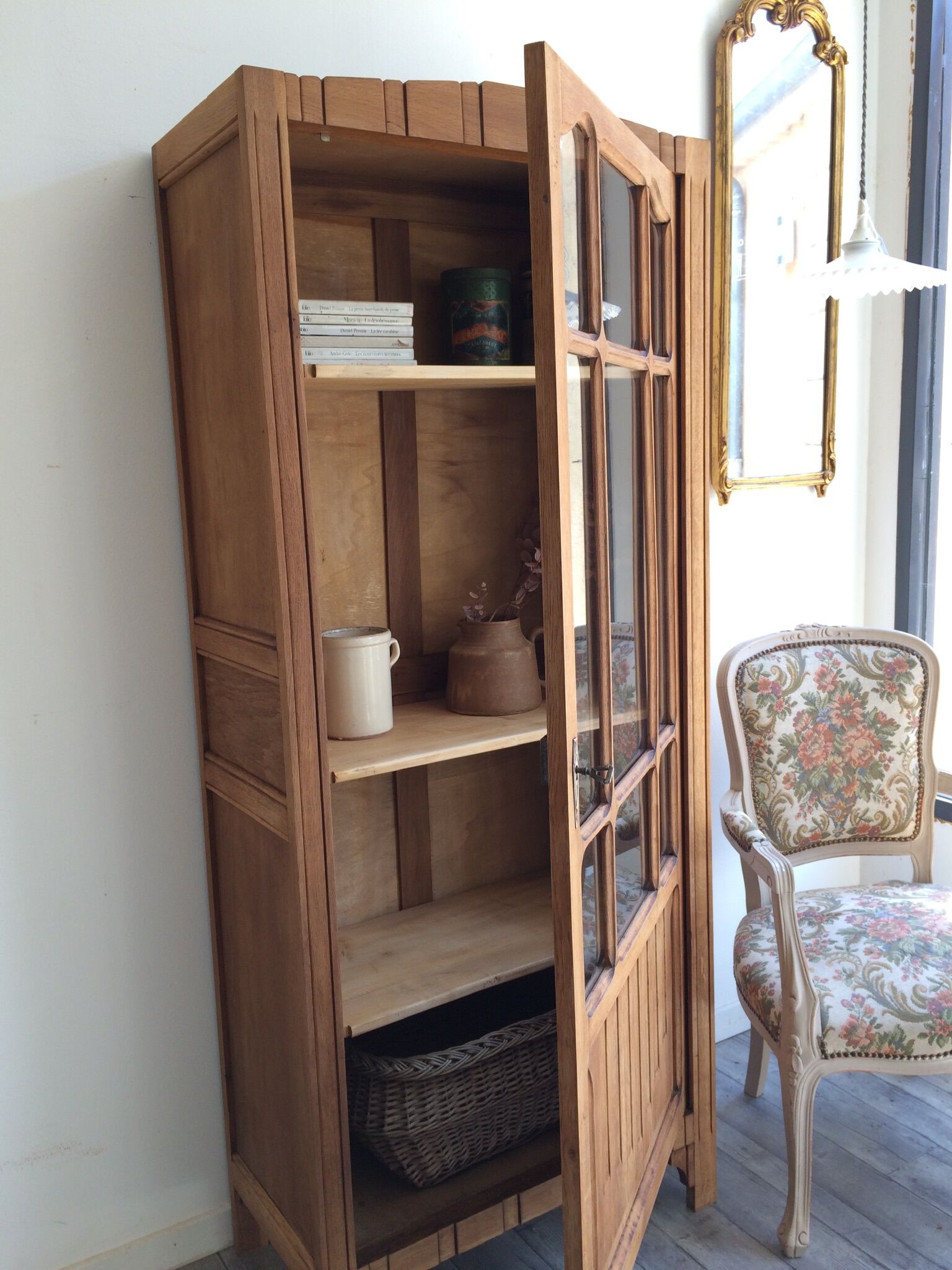 Art Deco glass cabinet