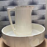 Ensemble vasque et broc de toilette en Luneville