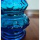 Carafe / Bouteille Empoli Bleue Vintage avec bouchon