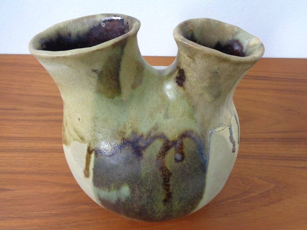 Danish Studio Ceramic Vase, 1960s