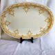Oval earthenware plate Creil and Montereau Bruges 43x31cm