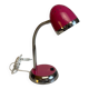 Flexible Pink and Metal Desk Lamp - 70's Style - Seventies and Vintage