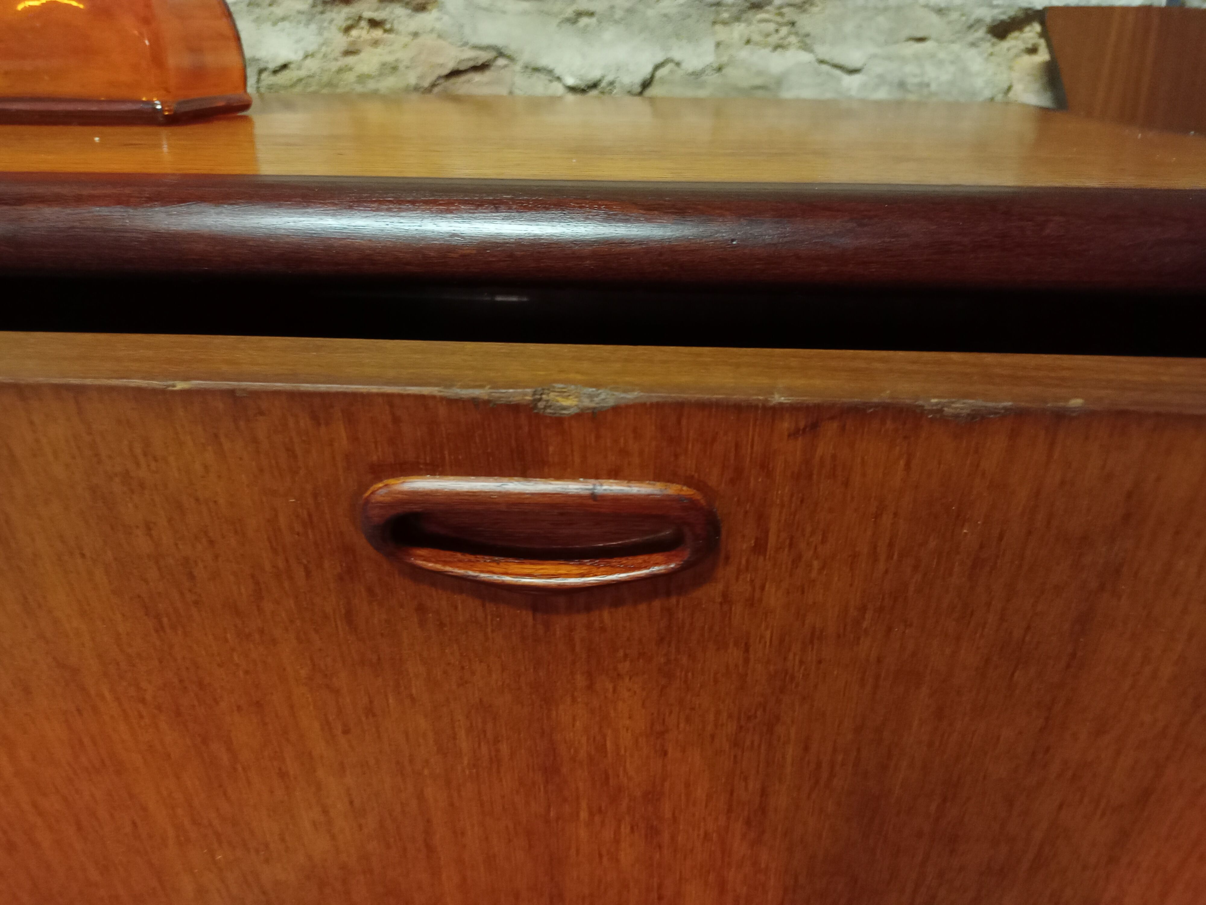 Scandinavian design enfilade in teak