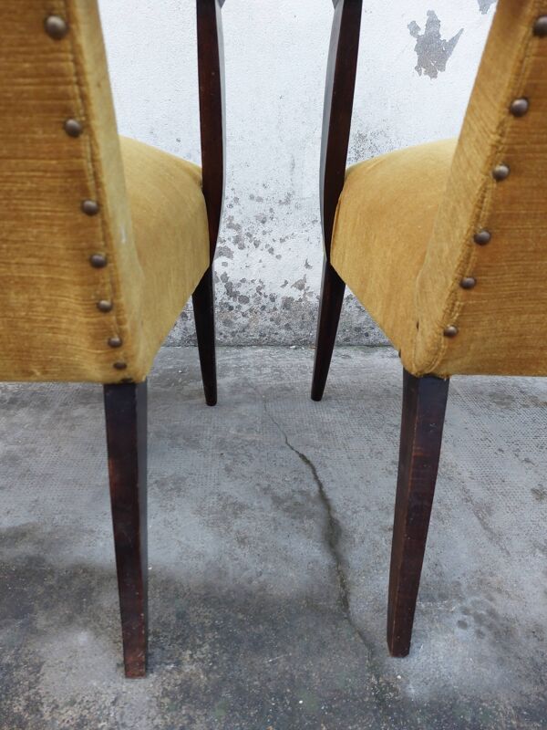 Paire de fauteuils bridge Art déco 1930