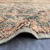 Moroccan peach and green carpet - 220 x 388 cm