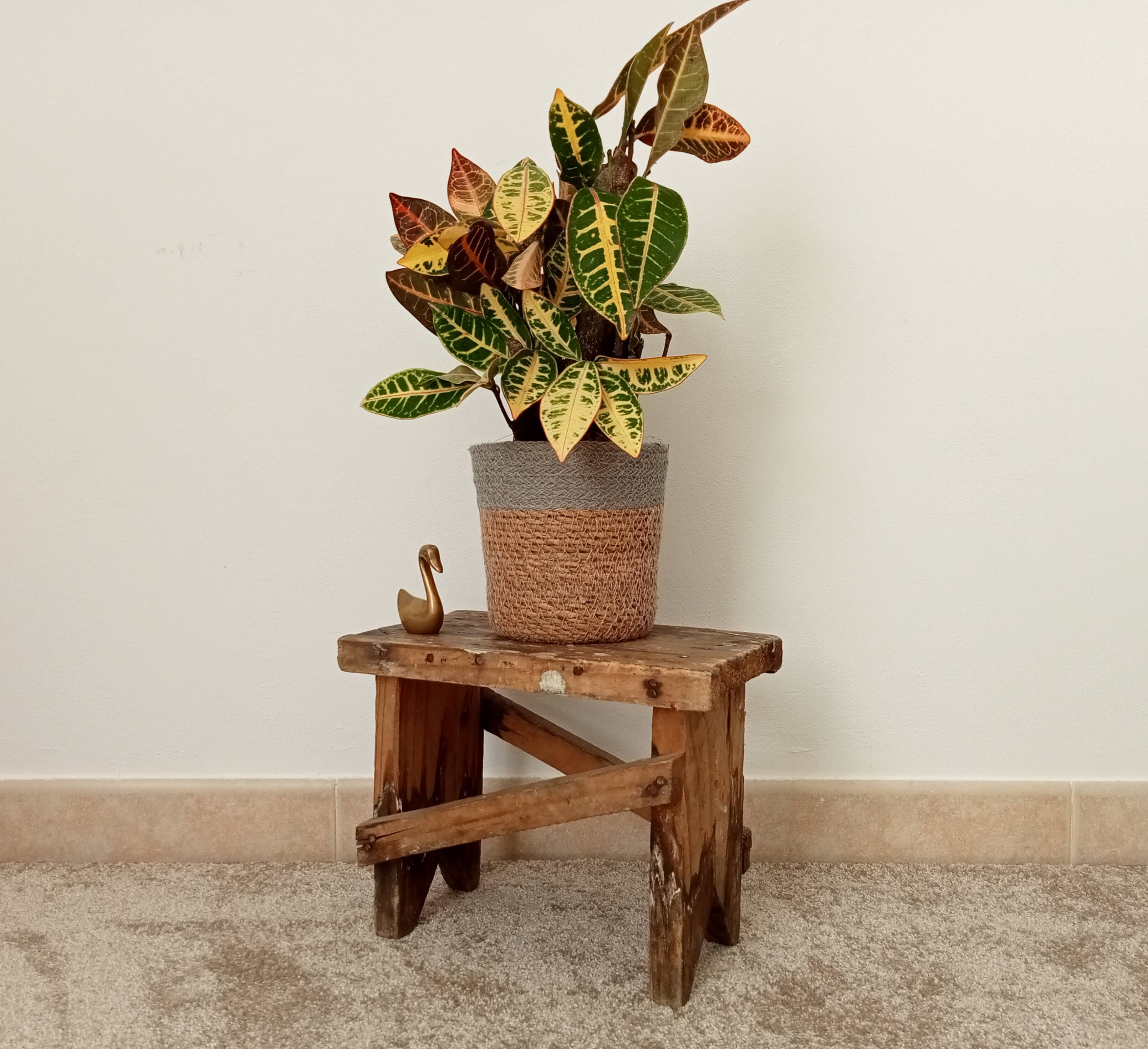 Tabouret, marche pied campagnard ancien