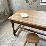 2m walnut drapery farm table