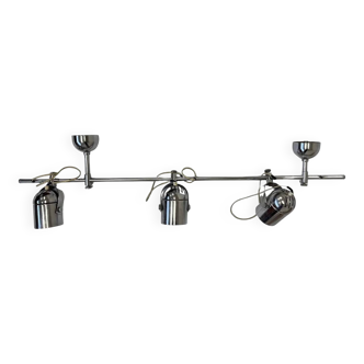Design adjustable chrome wall or ceiling lamp by Stanislav Indra, 1970s