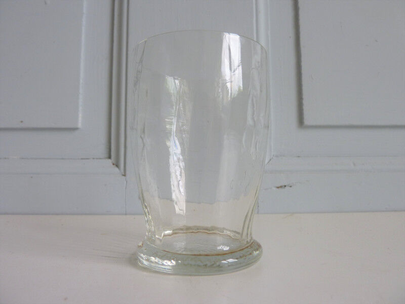 2 old faceted glasses