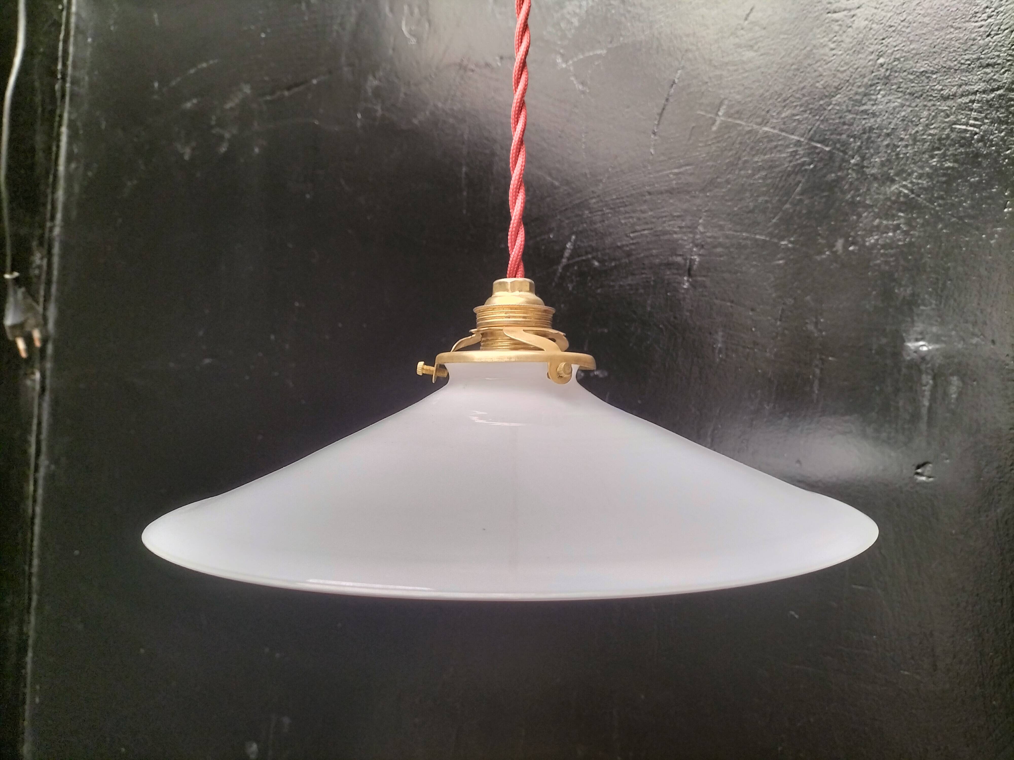 Opaline pendant light