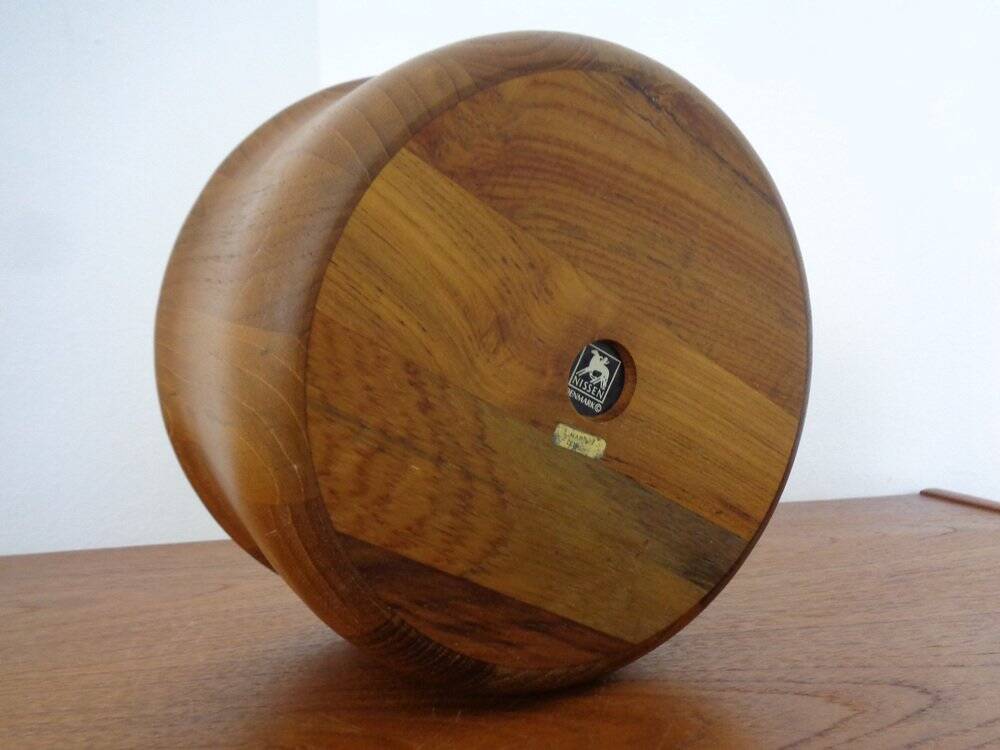 Mid-Century Teak Salad Bowl and Spoons by Richard Nissen for Nissen, 1960s, Set of 3