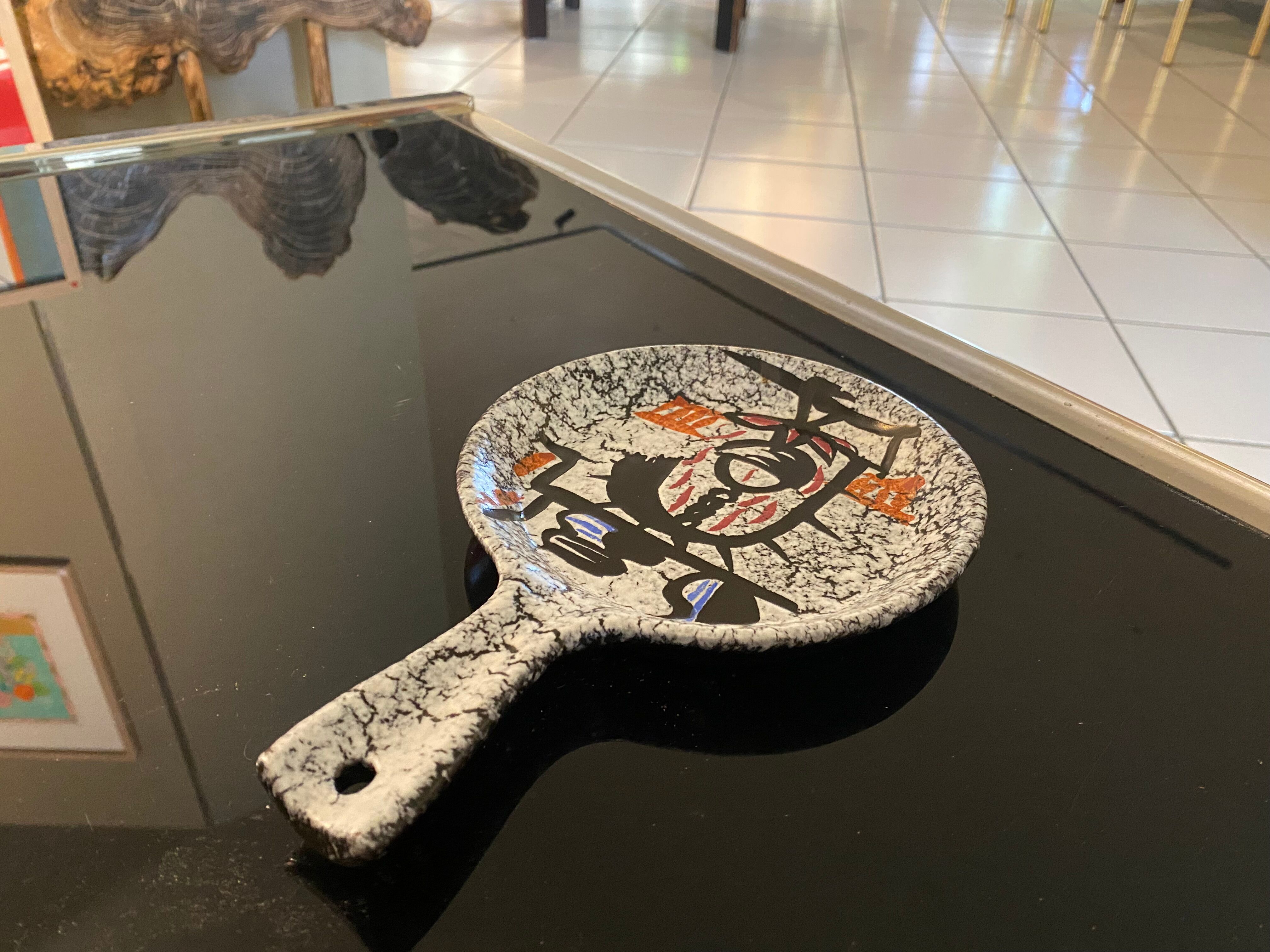 Ceramic skillet 1960s