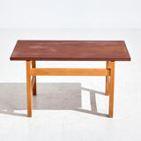 Table basse en chêne par Hans J. Wegner pour Getama